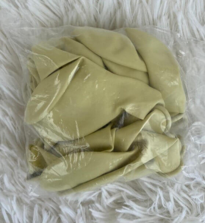 Set 25 Baloane latex galben vanilie 27 cm [4]