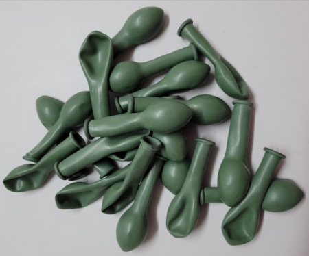 Set 25 baloane latex green rosemary / verde rozmarin 13 cm [3]
