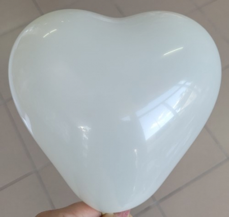 Set 25 baloane latex inima ivoire 12 cm [1]