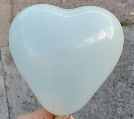 Set 25 baloane latex inima ivoire 12 cm [2]