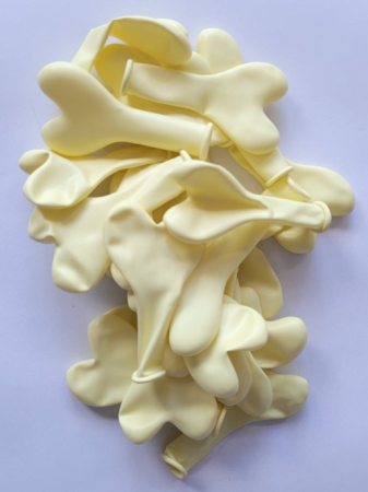 Set 25 baloane latex inima ivoire 12 cm [4]