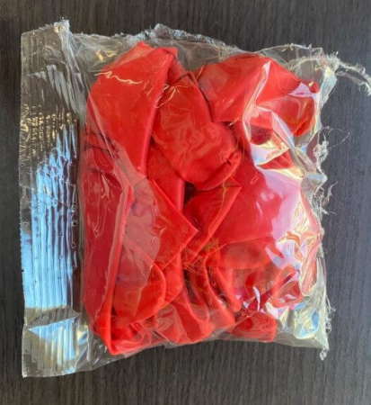 Set 25 balone latex inima rosie 30 cm [5]