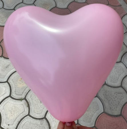 Set 25 Baloane latex inima roz 28 cm [2]