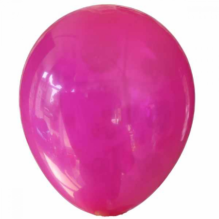 Botez fata - Accesorii pentru decoratiuni - Set 25 baloane latex magenta clear 30 cm