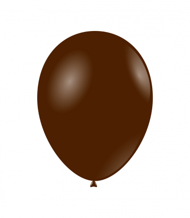 Gumball - Decoratiuni pentru petrecere tematica - Set 25 baloane latex maro inchis 30 cm