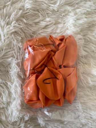 Set 25 baloane latex portocaliu / orange deschis 30cm [4]