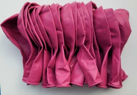 Set 25 baloane latex retro roz 30 cm [4]