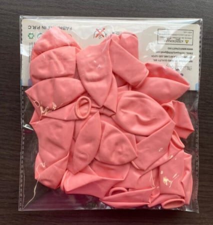 Set 25 baloane latex roz deschis 25 cm [3]