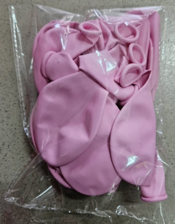 Set 25 baloane latex roz deschis cald 30 cm [3]