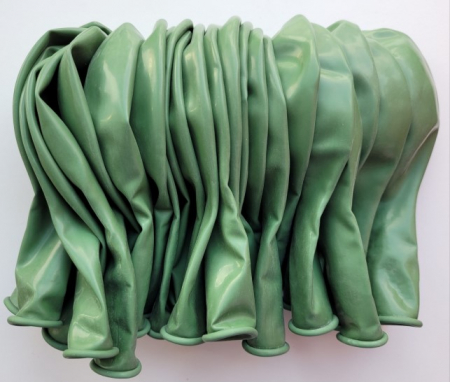 Set 25 baloane latex verde rozmarin 30 cm [4]