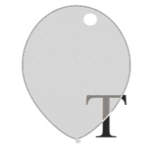 Valentine's Day & Dragobete - Baloane & Decoratiuni - Set 25 baloane latex transparent / clear 30 cm