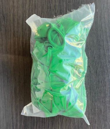 Set 25 Baloane latex verde 30cm [5]