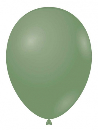 Zoo - Decoratiuni pentru petrecere tematica - Set 25 baloane latex verde eucalipt 30 cm