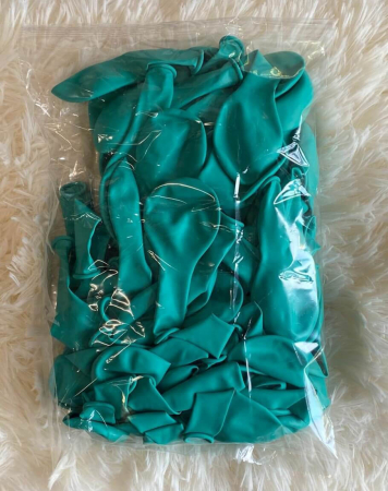 Set 25 baloane latex verde menta 27cm [3]