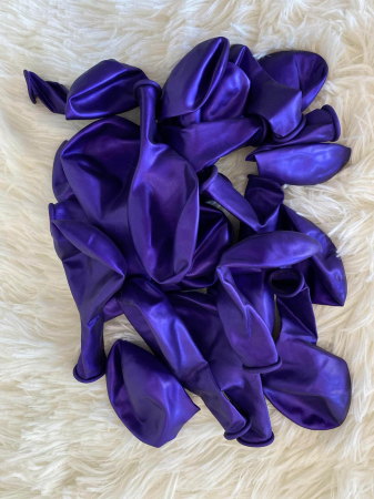 Set 25 Baloane latex violet metalizat 28 cm [3]