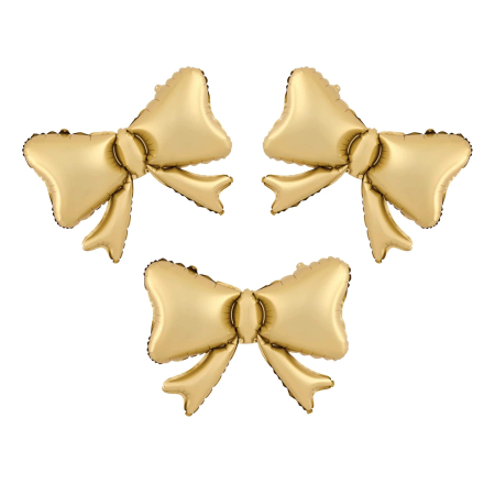 Baloane folie - Set 3 baloane folie fundite aurii 55 cm