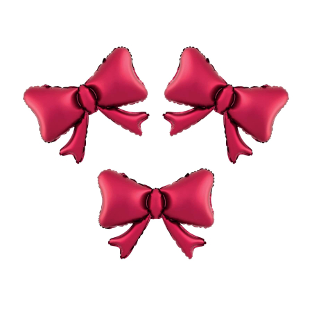 Baloane folie - Set 3 baloane folie fundite rosii 55 cm