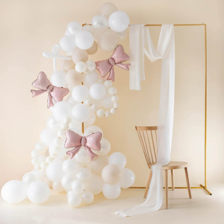 Set 3 baloane folie fundite roz deschis 55 cm [1]