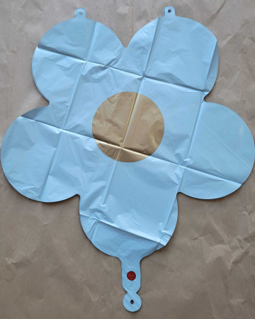Set 3 baloane folie margareta albastru 45 cm [2]