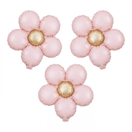 Set 3 baloane folie margareta roz 45 cm [1]