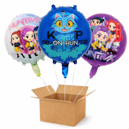Baloane cu heliu din folie - Set 3 baloane heliu K-pop 45 cm