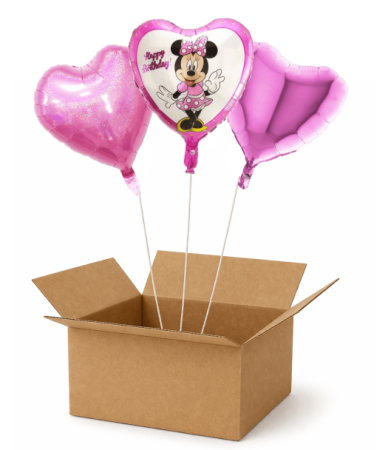 Baloane cu heliu din folie - Set 3 baloane heliu Minnie Mouse 45 cm