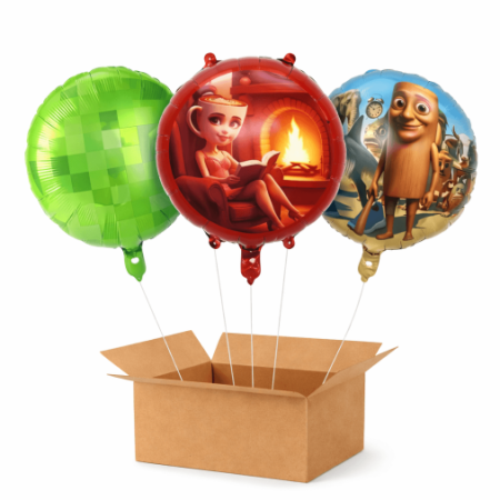 Baloane cu heliu din folie - Set 3 baloane heliu Roblox 45 cm