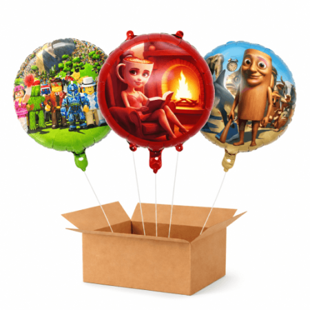 Baloane cu heliu din folie - Set 3 baloane heliu Roblox 45 cm