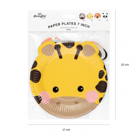 Set 4 farfurii animalute 18 cm [3]