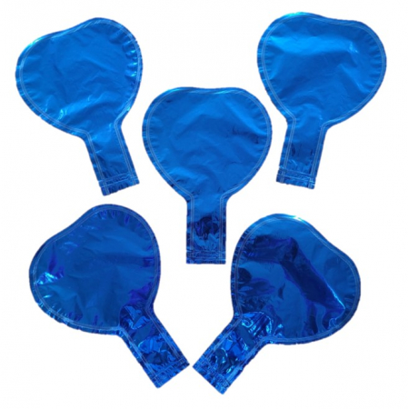 Valentine's Day & Dragobete - Baloane din folie cu heliu - Set 5 baloane folie inimioare albastru 10 cm