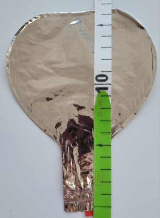 Set 5 baloane folie inimioare argintiu 10 cm [2]