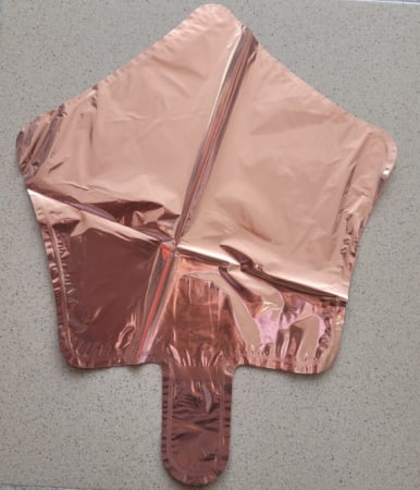 Set 5 baloane folie stea rose gold 25 cm [1]