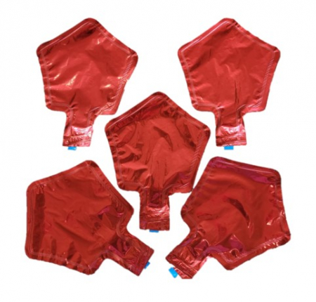Mickey Mouse - Baloane - Set 5 baloane folie stea rosie 12 cm