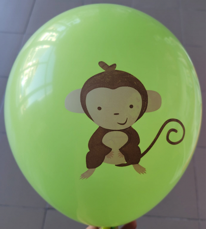 Set 5 baloane latex animalute zoo 30 cm [5]