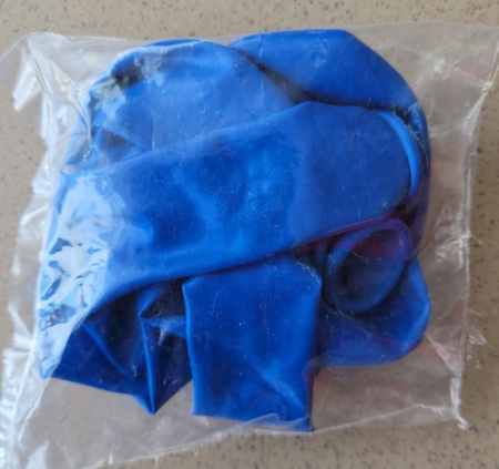 Set 5 baloane latex jumbo albastru 35 cm [3]