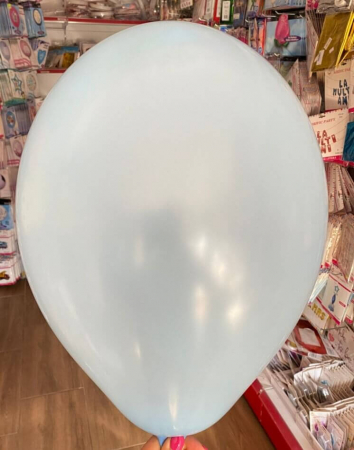 Set 5 baloane latex jumbo albastru deschis 35 cm [1]