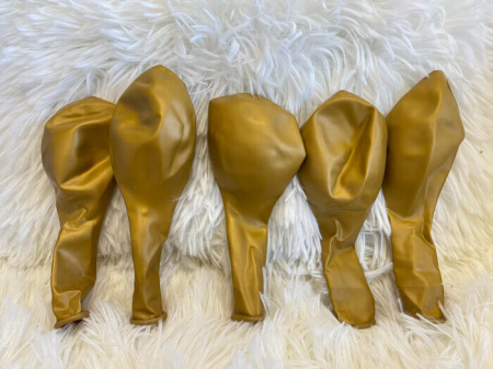 Set 5 baloane latex jumbo auriu 35 cm [3]