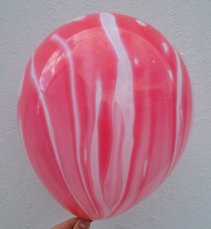 Set 5 baloane latex rosu degrade 35 cm [5]