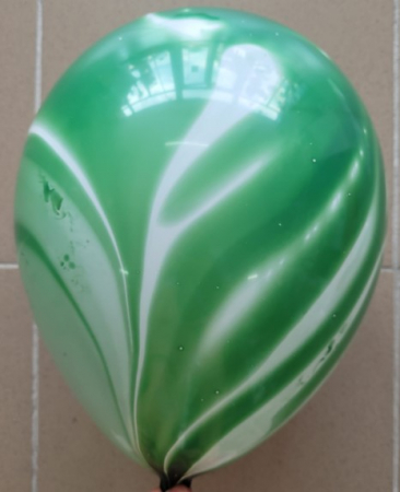 Set 5 baloane latex verde degrade 35 cm [3]