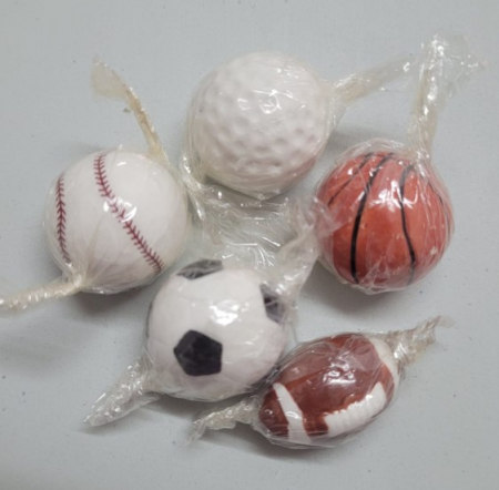 Set 5 figurine rasina mingi diverse 3 cm [6]