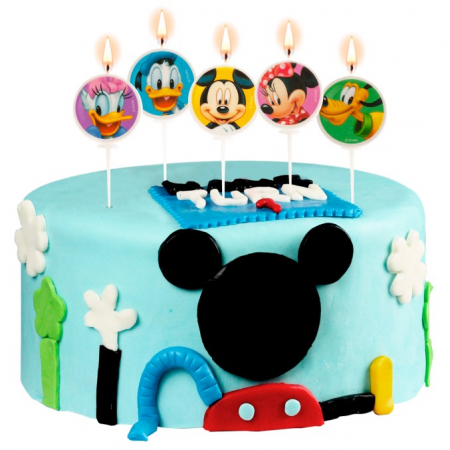 Set 5 lumanari tort Mickey si prietenii 3 cm [2]