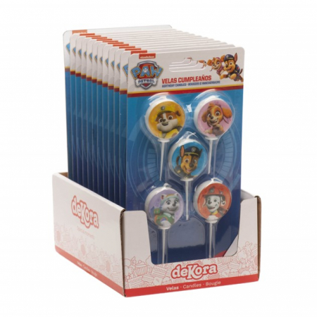 Set 5 lumanari tort Paw Patrol / Patrula Catelusilor 3 cm [5]