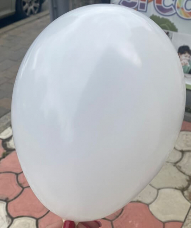 Set 50 baloane latex alb 23 cm [1]