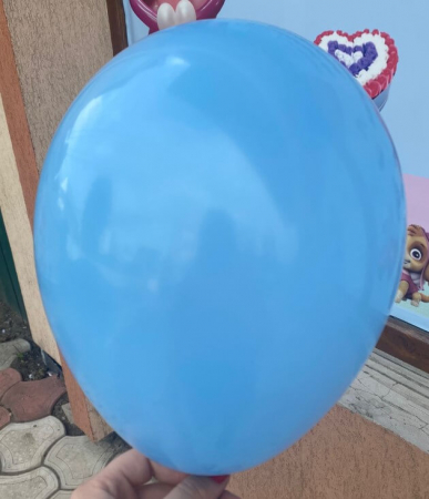 Set 50 baloane latex albastru deschis 23 cm [2]