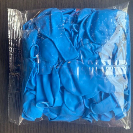 Set 50 baloane latex albastru deschis 23 cm [5]