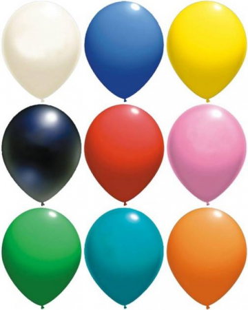 Baloane din latex 23cm - Set 50 baloane latex multicolor 23 cm