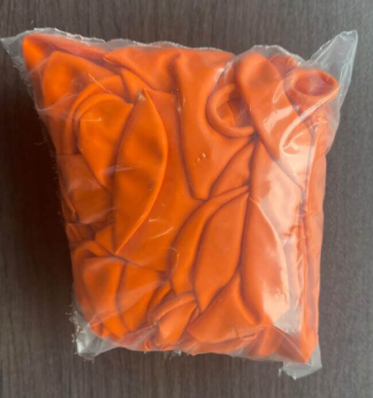 Set 50 baloane latex portocaliu 23 cm [5]