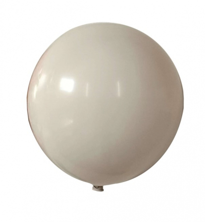 Retro - Set 50 baloane latex retro alb nisip 25 cm