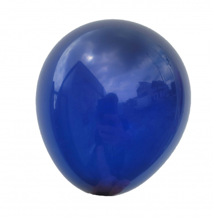 Set 50 baloane latex retro albastru navy 25 cm [0]
