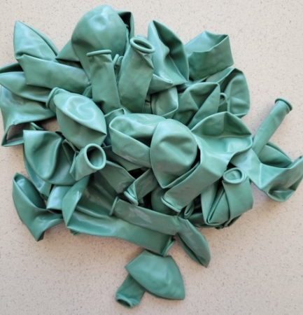 Set 50 baloane latex retro verde inchis 25 cm [4]